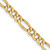 Leslie's 14k 4.2mm Semi-Solid Figaro Chain