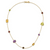HERCO Gold Multi Colored Gemstone Necklaces
