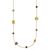 HERCO Gold Multi Colored Gemstone Necklaces