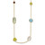 HERCO Gold Multi Colored Gemstone Necklaces