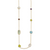 HERCO Gold Multi Colored Gemstone Necklaces