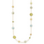 HERCO Gold Multi Colored Gemstone Necklaces