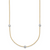 Herco 18K TT Lab Grown Diamond VS/SI DEF Stations 20 inch Necklace