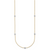 Herco 18K TT Lab Grown Diamond VS/SI DEF Stations 20 inch Necklace