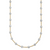 Herco 18K TT Lab Grown Diamond VS/SI DEF Stations 20 inch Necklace