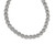 Leslie's Sterling Silver Polished & DC with 1in ext. Necklace