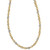 Leslie's 14k Rhodium Polished and Textured Fancy Link Necklace