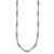 14K White Gold Polished Fancy Link Necklace