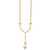 Herco 14K Polished/Diamond-cut Paperclip Chain Y-Drop Necklace