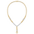 Leslie's 14K with White Rhodium Polished Fancy 2-Strand Oval Link Necklace
