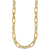 Leslie's 14K Polished and Textured Fancy Greek Key Link Necklace