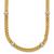 14K & White Rhodium Polished D/C Flat Wheat Necklace