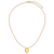 Herco 24K Polished and Textured Solid Heart 16in with  2in Ext. Necklace