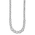 14K White Gold Diamond Cut Necklace