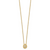 Herco 14K Textured Diamond Oval 16 inch with 2 in ext. Necklace