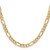 Leslie's 14k 6.25mm Semi-Solid Figaro Chain