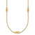 Herco 14K Polished Double Link Station Necklace