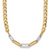 Leslie's 14K with White Rhodium Polished Curb and Paperclip Link Necklace