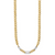 Leslie's 14K with White Rhodium Polished Curb and Paperclip Link Necklace