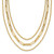 Leslie's 14K Polished 3-strand Fancy Link Necklace