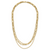 Leslie's 14K Polished 3-strand Fancy Link Necklace