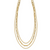 Leslie's 14K Polished 3-strand Fancy Link Necklace