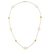 Leslie's 14K Polished and Scratch-finish Beaded Necklace