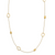 Leslie's 14K Polished and Scratch-finish Beaded Necklace