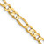 Leslie's 14k 4.5mm Concave Open Figaro Chain