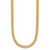 Leslie's 14K Polished and Satin Reversible Fancy Curb Necklace