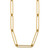 HERCO Gold Elongated Oval Link Necklaces