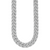 Sterling Silver Rhodium-plated Cubic Zirconia Curb Necklaces