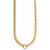 Herco 14K Polished Half Curb and Cable Link with  Charm Holder Necklace