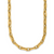 HERCO Gold Textured Mixed Link Necklaces