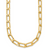 Herco 14K Polished 6.8mm Enlongated Curb Link with  1in Ext. Necklace