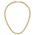 Leslie's 14K Polished/Textured/Dia-cut Twisted Link Necklace