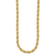 Leslie's 14K Polished/Textured/Dia-cut Twisted Link Necklace