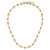 Leslie's 14K Polished/Dia-cut Twisted Circles with  1in Ext. Necklace