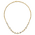 Leslie's 14K Two-tone Polished with Diamond-cut Beads Fancy Necklace