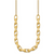Herco 14K Polished and Brushed Fancy Link with  2in Ext. Necklace