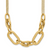 Leslie's 14K Polished and Satin 2-strand Fancy Link with 1in ext. Necklace