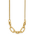 Leslie's 14K Polished and Satin 2-strand Fancy Link with 1in ext. Necklace