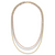 Leslie's 14K Tri-color Polished 3-Strand Link Necklace