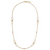 Leslie's 14K Tri-color Polish/Textured/Dia-cut Fancy with 1.5in ext. Necklace