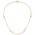 Leslie's 14K Two-tone Dia-cut Beads Fancy Link with 1in. ext Necklace