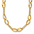 Leslie's 14K Polished and Brushed 2-Strand Navette Link Necklace