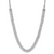 14K White Gold Lab Grown VS/SI FGH Dia Two-row Tennis Style Bolo Necklace