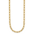 Leslie's 14K Polished Fancy Wavy Elongated Oval Link Necklace