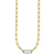 Herco 14K Two-tone Polished Diamond Paper Clip Link 17.75in Necklace