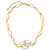 Herco 14K Polished Solid Fancy Contemporary Link with  2.5in Ext. Necklace